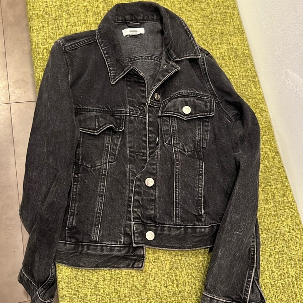 Topshop black jeans jacket